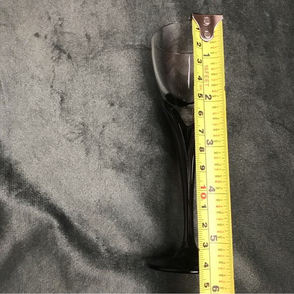 Cordial glasses / Small Wine Glasses / sherry glass Black Petal Stem 5.5” - Picture 9 of 16